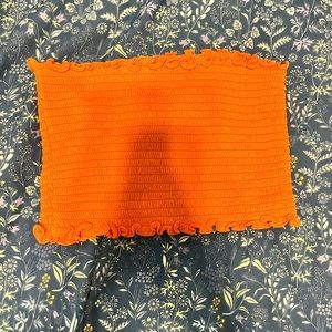 SHEIN orange tube top!!